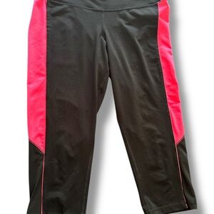 Old Navy Black and Pink Leggings Sporty Design